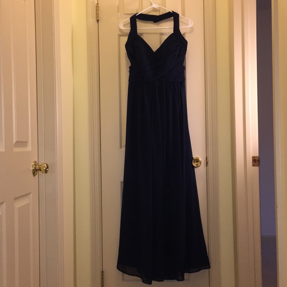 Bill Levkoff Navy Bridesmaids Dress, Size 14